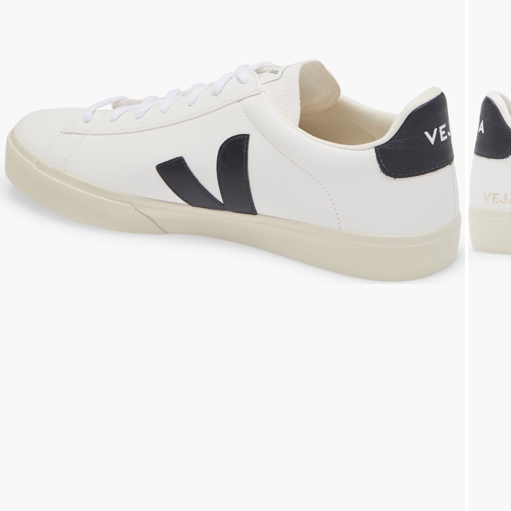 Veja White and Black Casual Sneakers